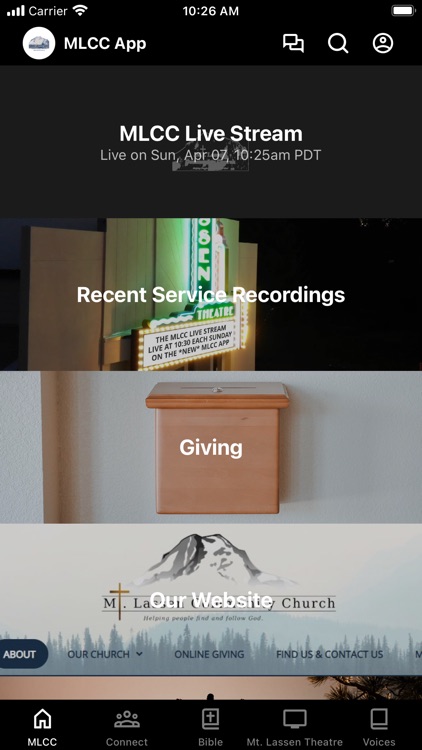 Mt Lassen Community Church App