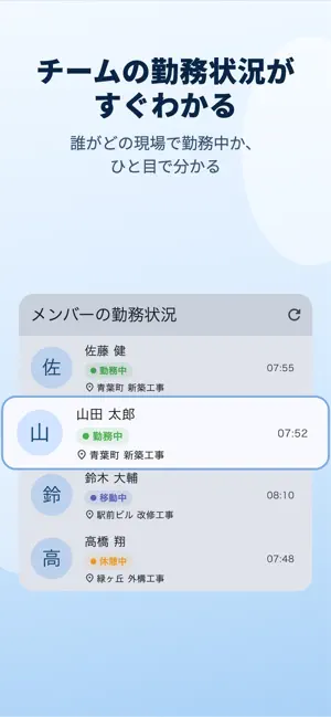 KINTAI - 勤怠管理 チーム・グループ管理 screenshot 2