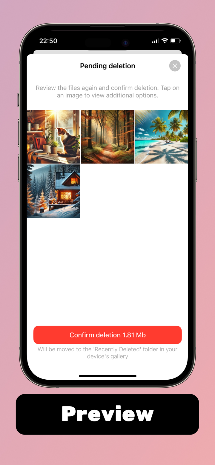 Photo delete swipe & Free up screenshot 4