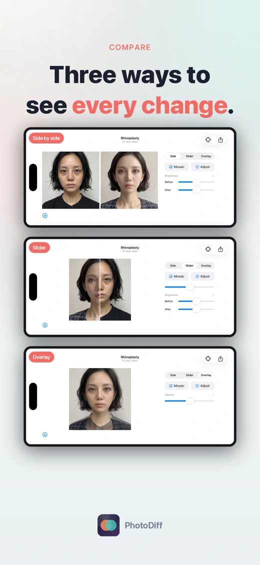 Before After Photo - PhotoDiff screenshot 1