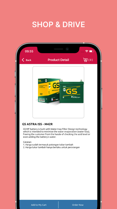 Shop&Drive Mobile App Screenshot