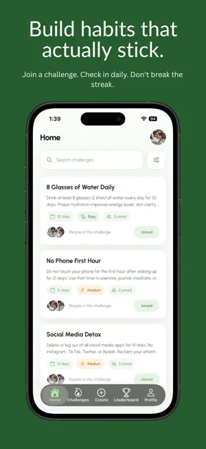 Streaks & Challenges screenshot 1