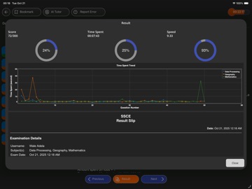 TestDriller SSCE iPad screenshot