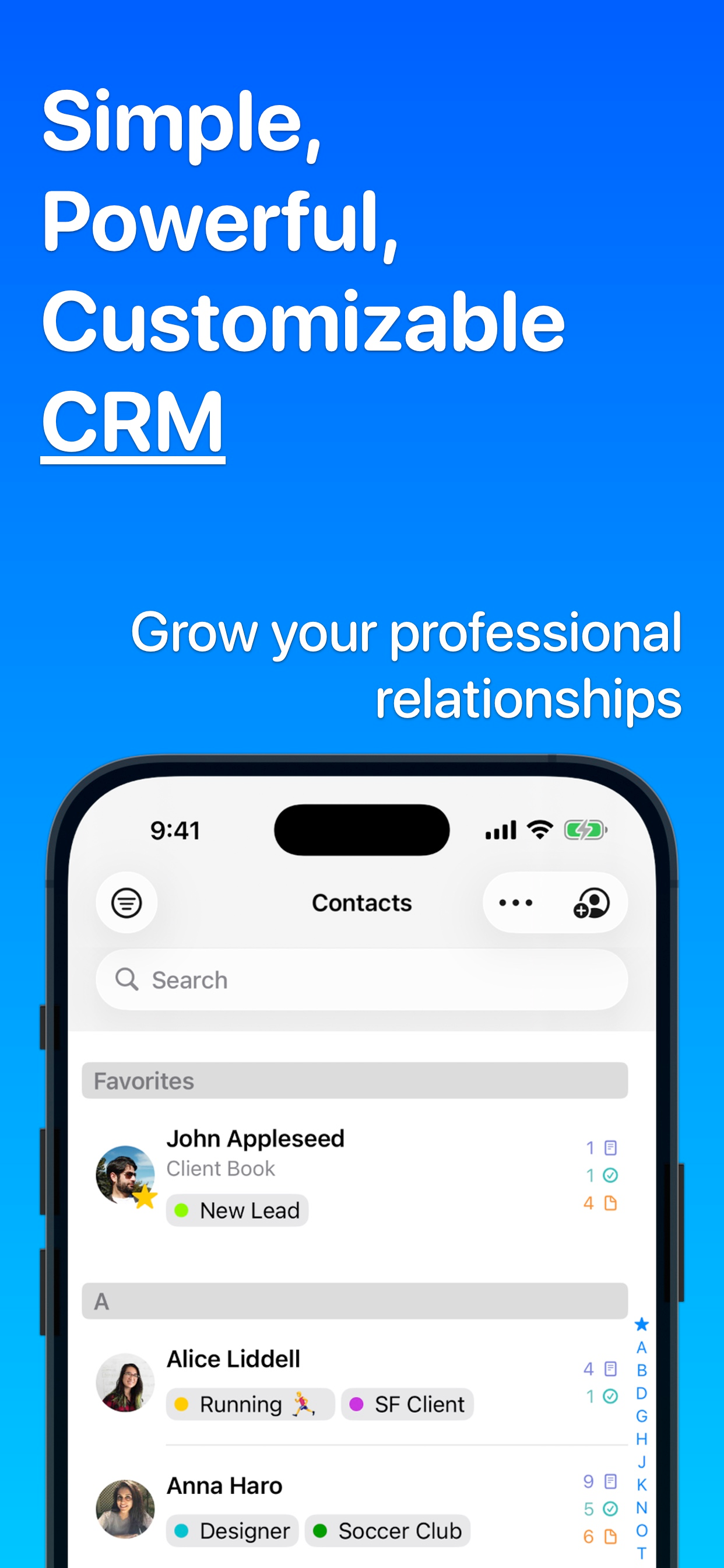 Contacts Journal CRM