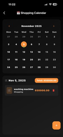 Shopping List & Budget Planner screenshot