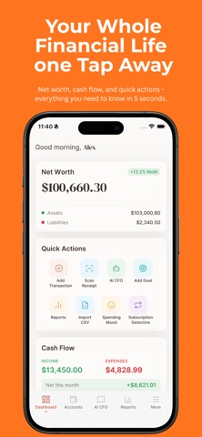 Fincio: AI Finance Manager iPhone screenshot