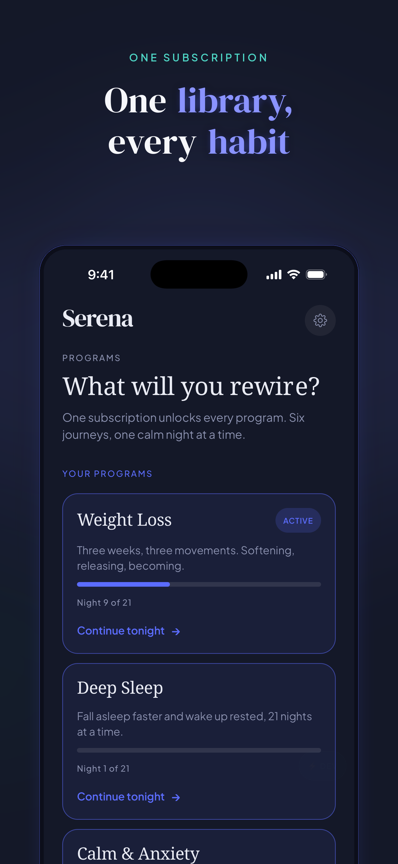 Serena: Hypnosis & Habits screenshot 2