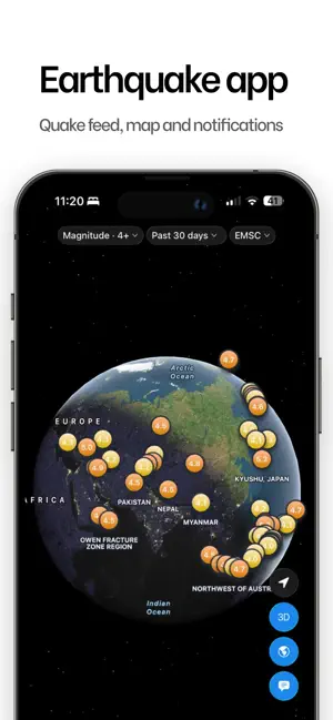 QuakeSight: Earthquake app screenshot 1