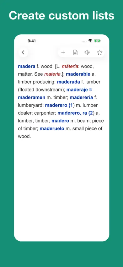 Spanish Etymology Dictionary screenshot 4