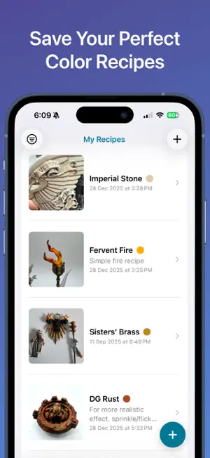 Mini Paint Recipe Manager screenshot 1