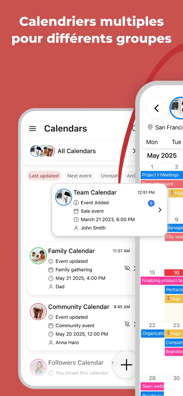 Screenshot #2 pour GroupCal - Calendrier Partagé
