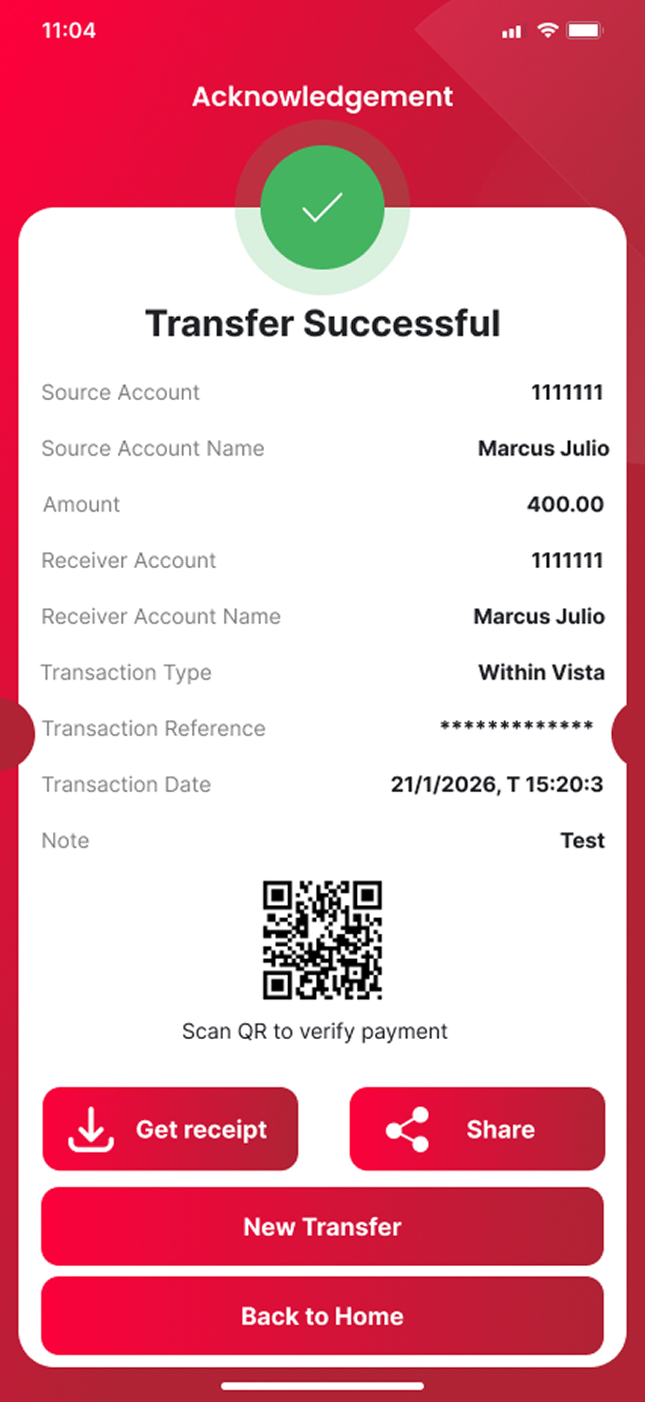 VistaOnlineMobile screenshot 10
