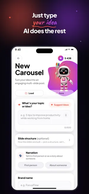 Caruvo: AI Content & Reels screenshot 3