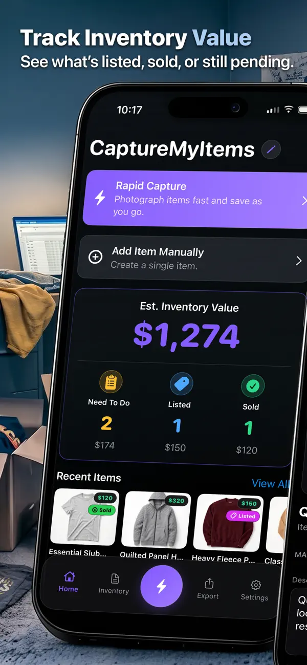 Screenshot #3 pour CaptureMyItems