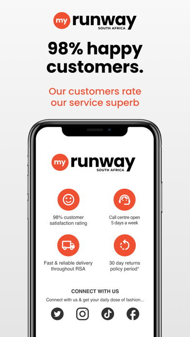 MyRunway SA Fashion Shopping Screenshot