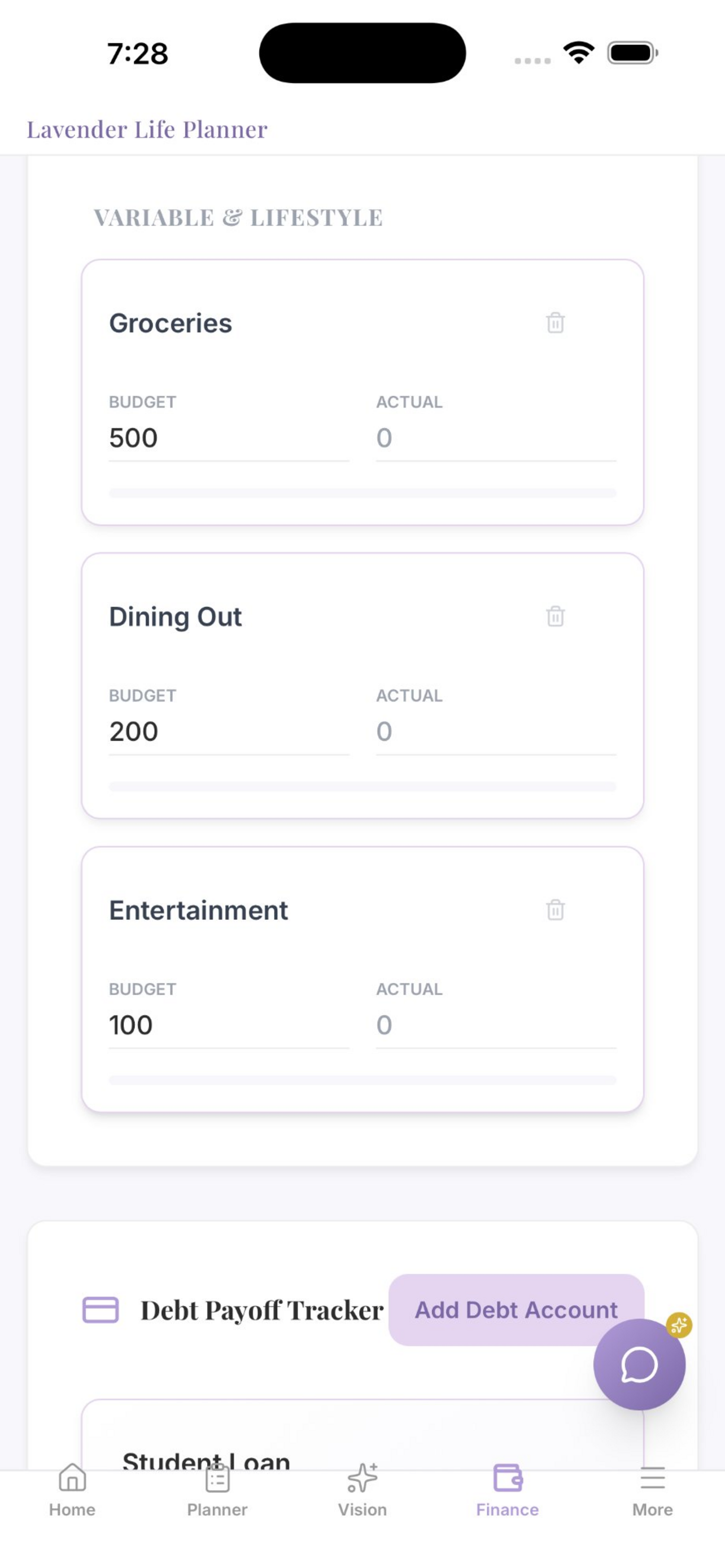 Lavender Life Planner