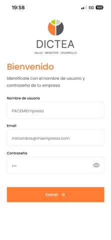 Dictea Bienestar screenshot