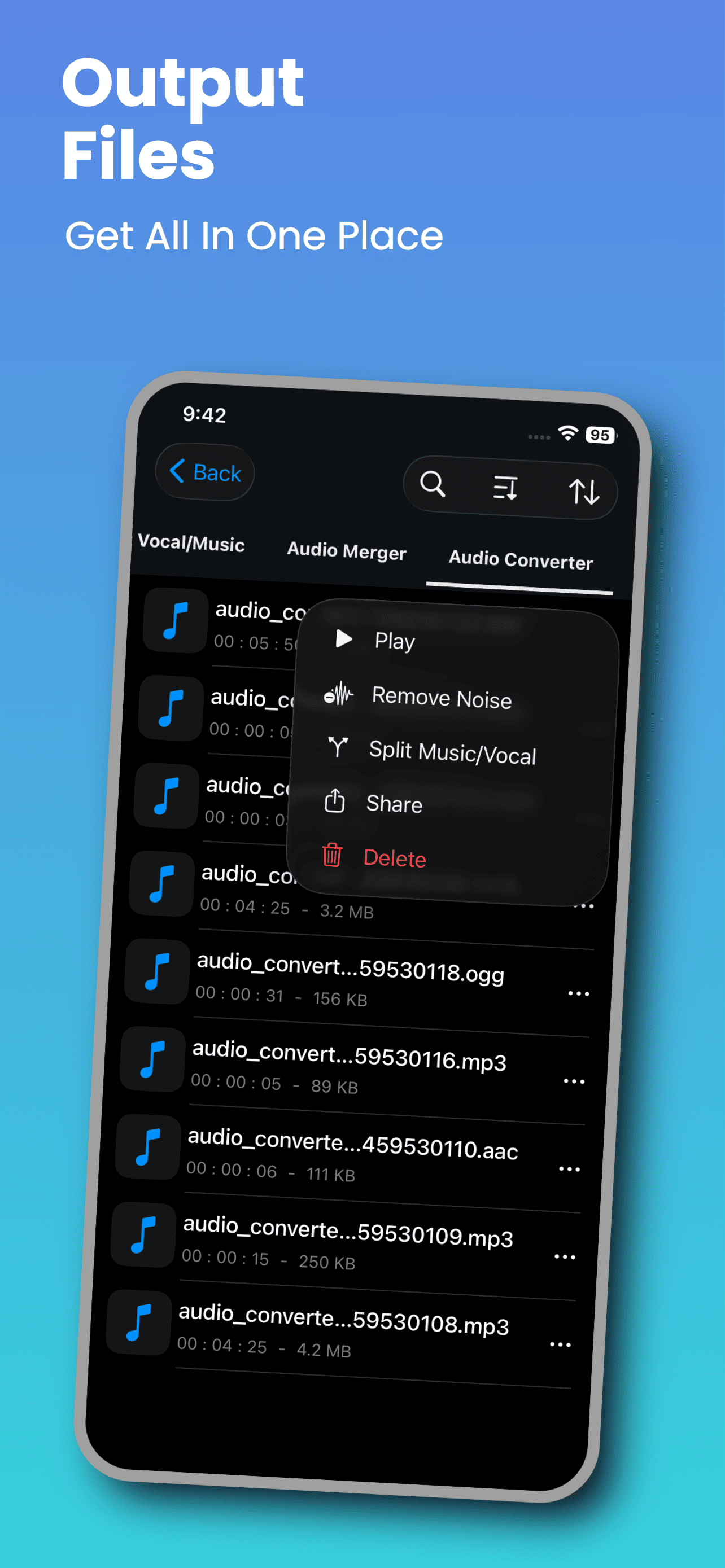 Audio Cutter Converter Merger screenshot 7