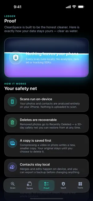 CleanSpace — Proof Cleaner screenshot 4
