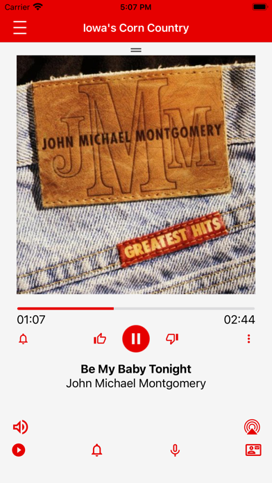 106.5 Corn Country iPhone screenshot 1 - Entertainment app