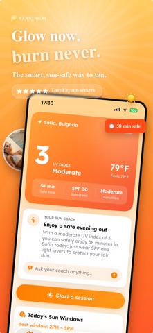 Tanning Tracker: Tanningai Screenshot 1 of 6