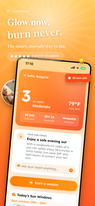 Tanning Tracker: Tanningai Screenshot 1 of 6