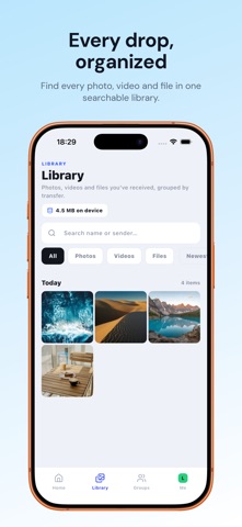 Likz Drop: File Transfer screenshot