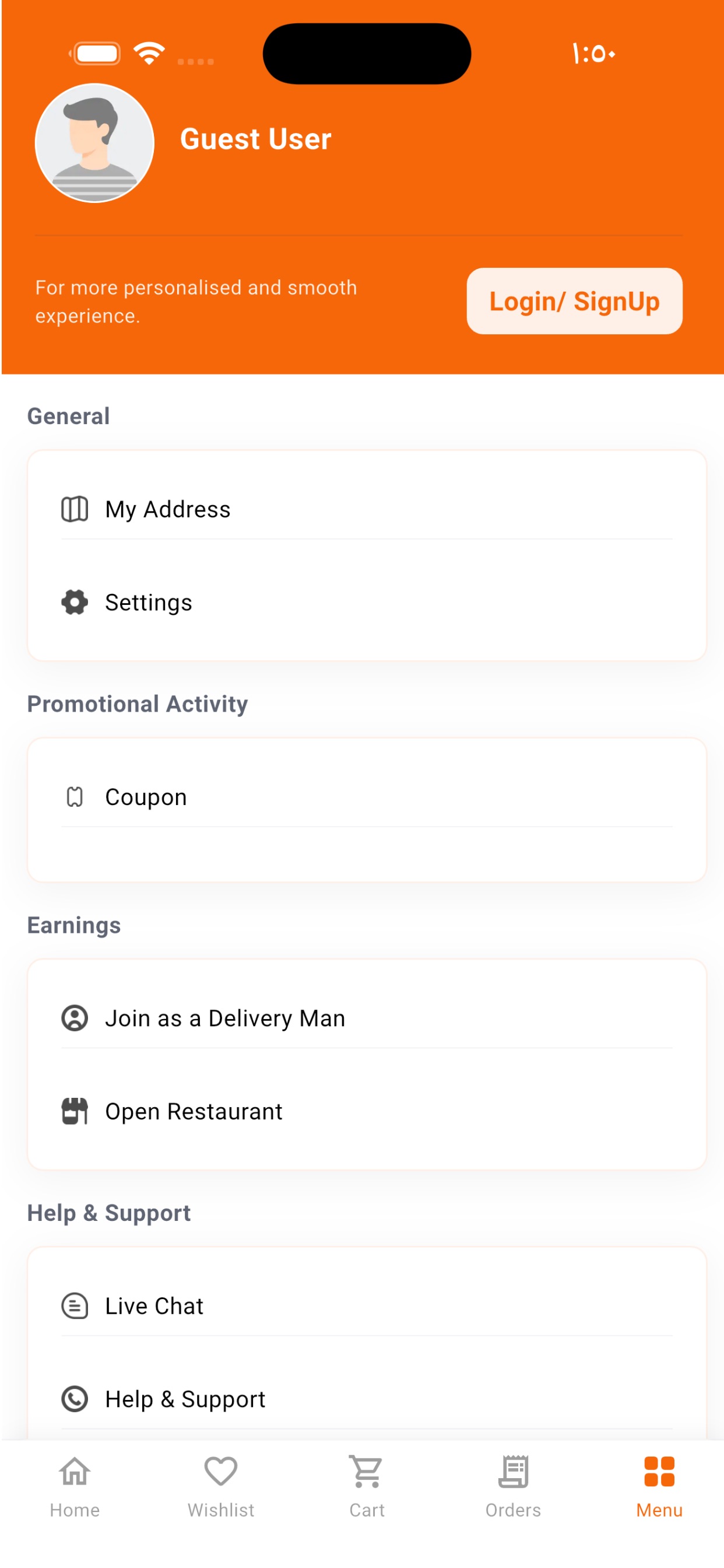 Screenshot 1 of Snapdash Customer