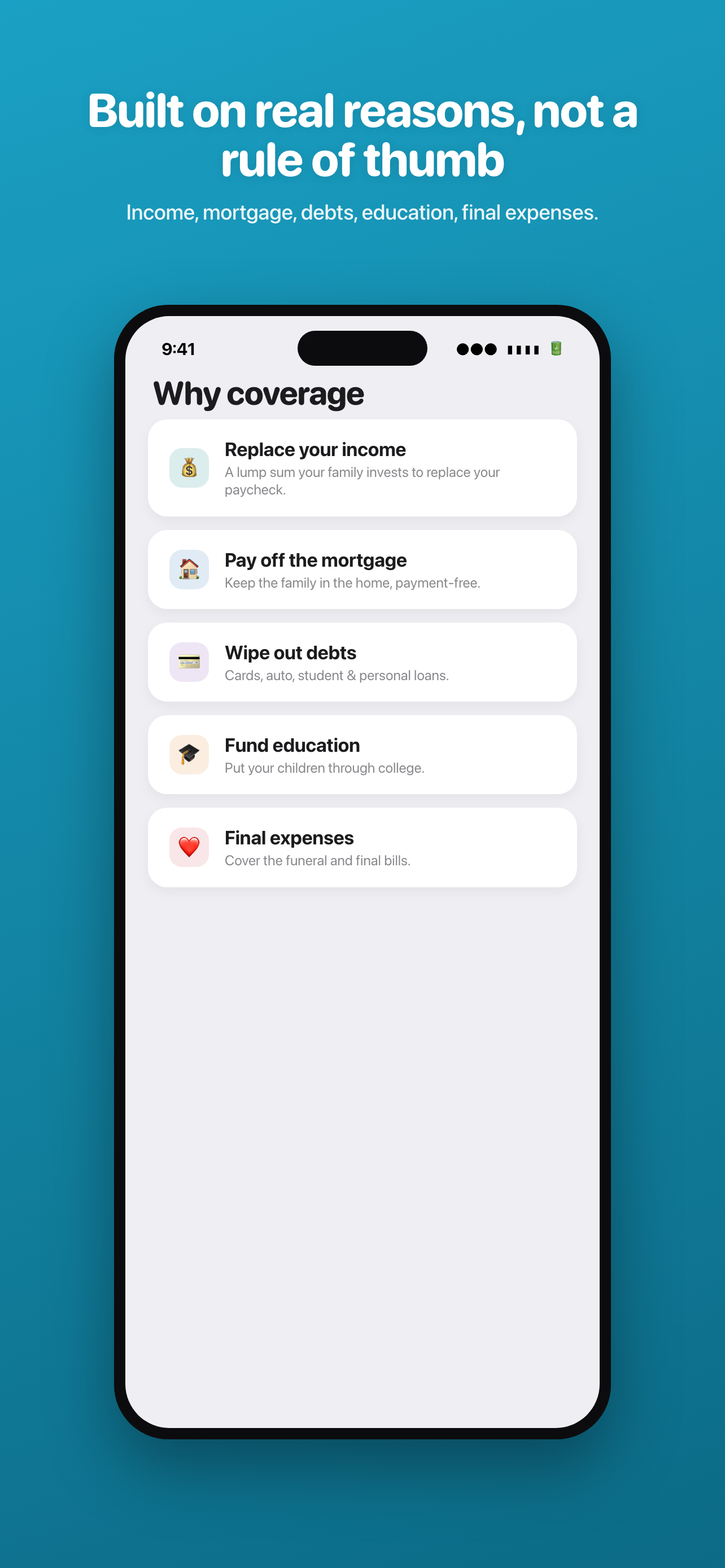 LifeCover: Life Insurance screenshot 4