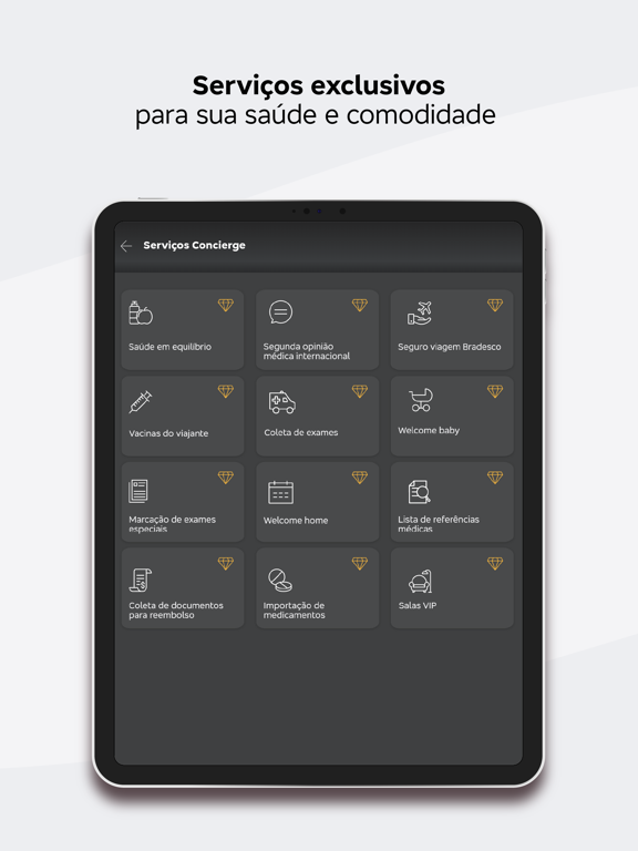 Bradesco Saúde Concierge iPad screenshot 5 - Health & Fitness app