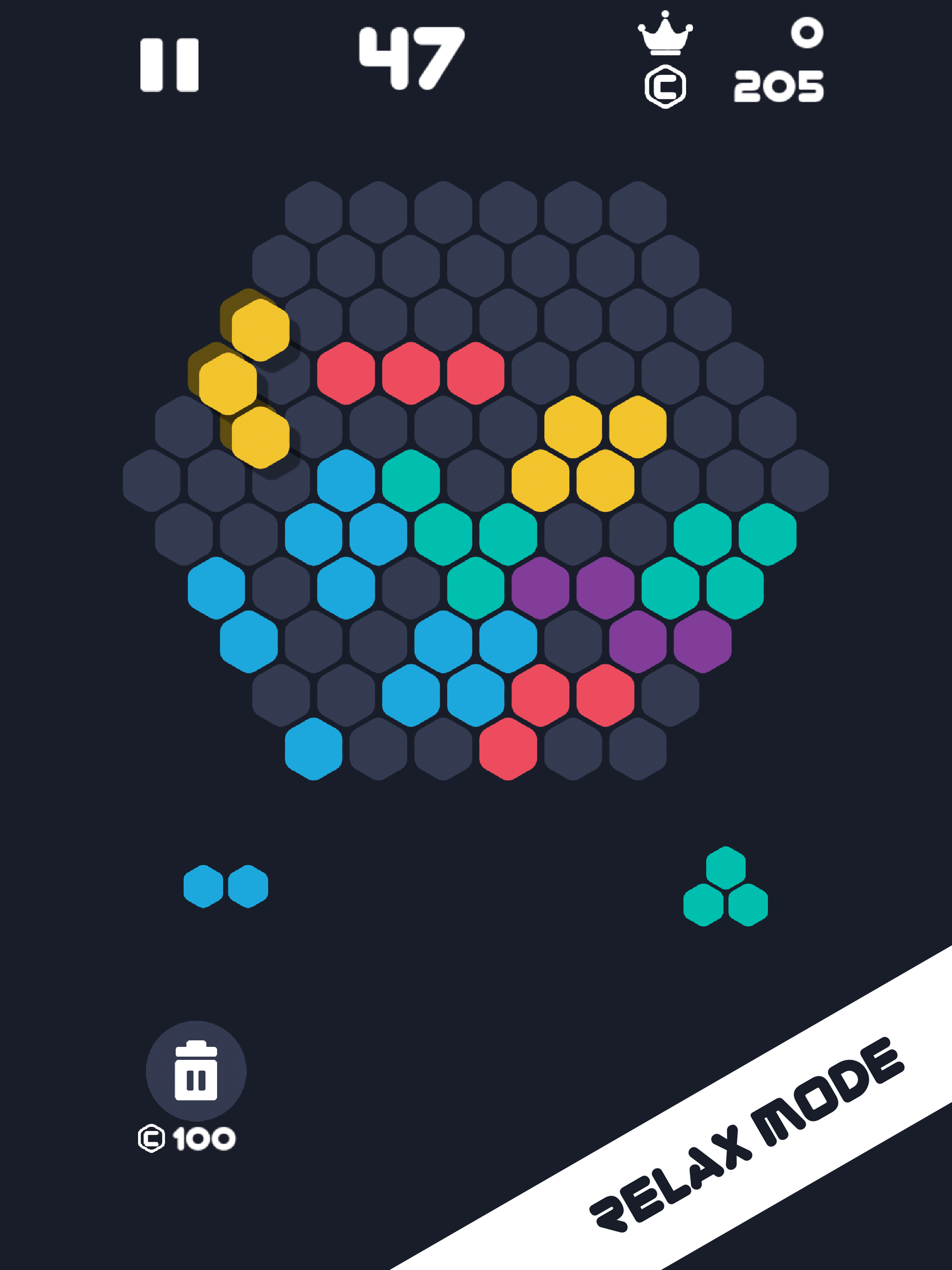Hexa 1010 :Fill Hexagon Blocks