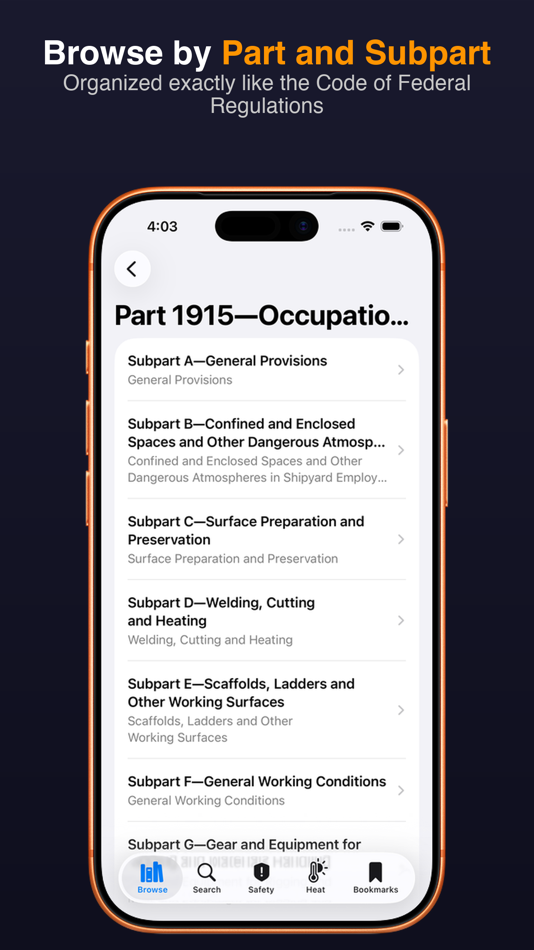 #6. OSHA Reference (iOS) Von: ZIma Logistics LLC