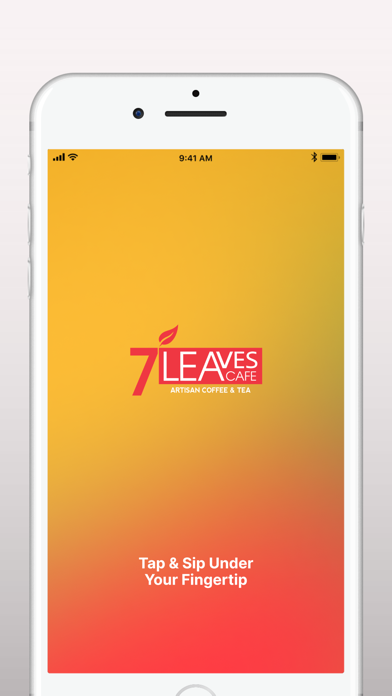 Screenshot 1 of 7 Leaves Cafe App