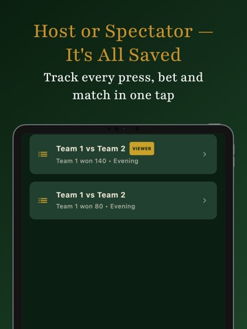 Golf Press Repress iPad screenshot