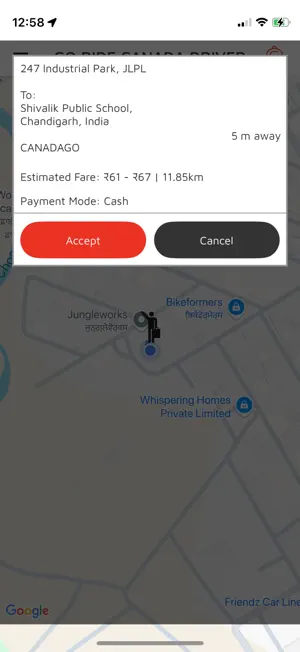 Go Ride Driver. screenshot 2