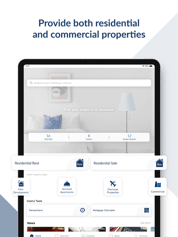 千居Spacious Rent & Buy Property iPad screenshot 7 - Lifestyle app