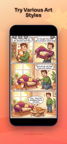 AI 4-Panel Comic Maker Screenshot 3 of 5