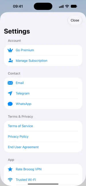Brooog VPN screenshot 4