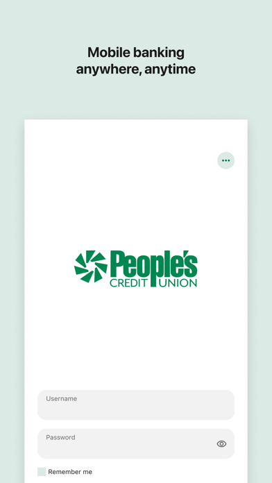 People's CU Mobile Banking Screenshot