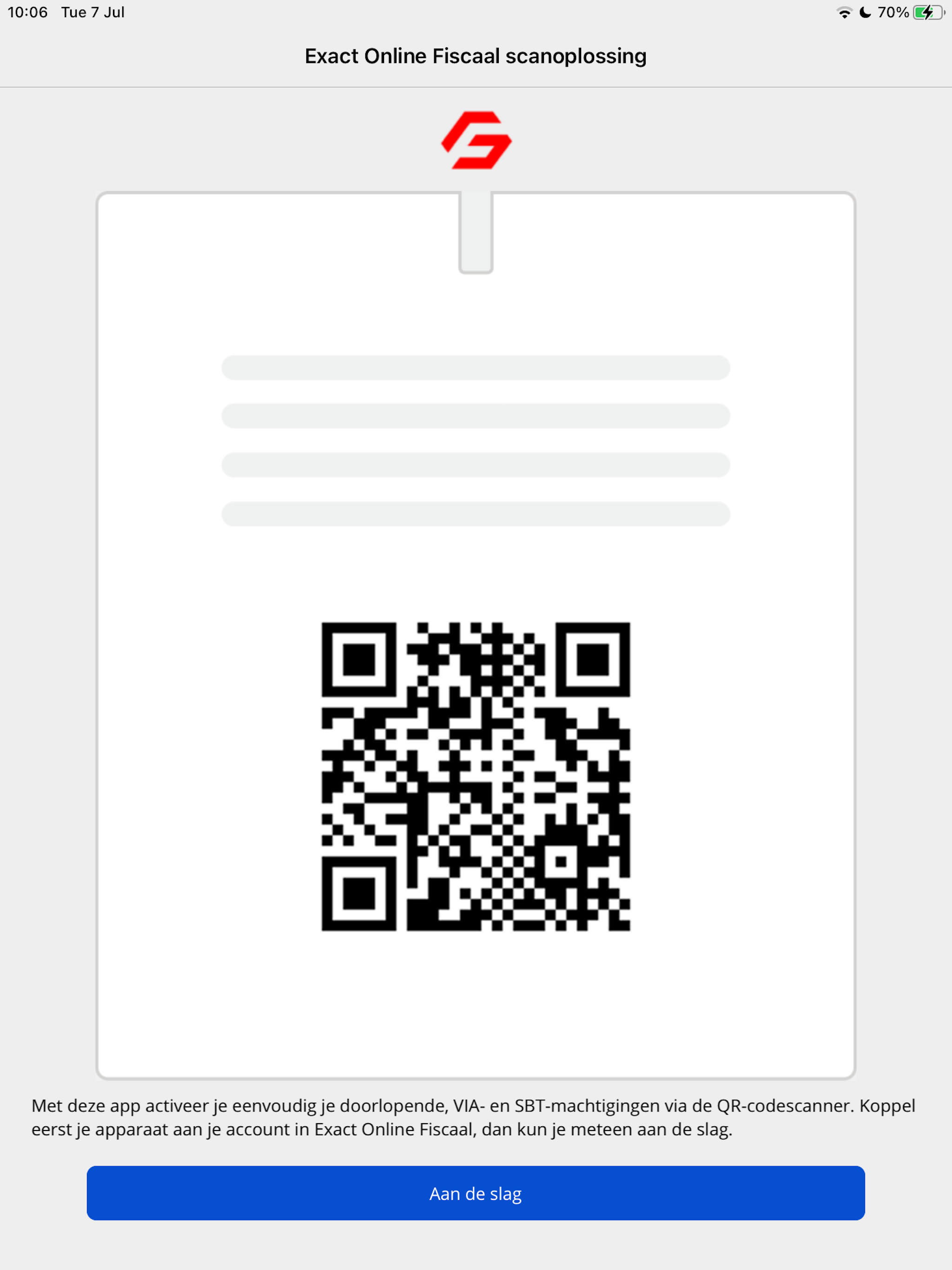 Exact Online Fiscaal QR-scan screenshot 6