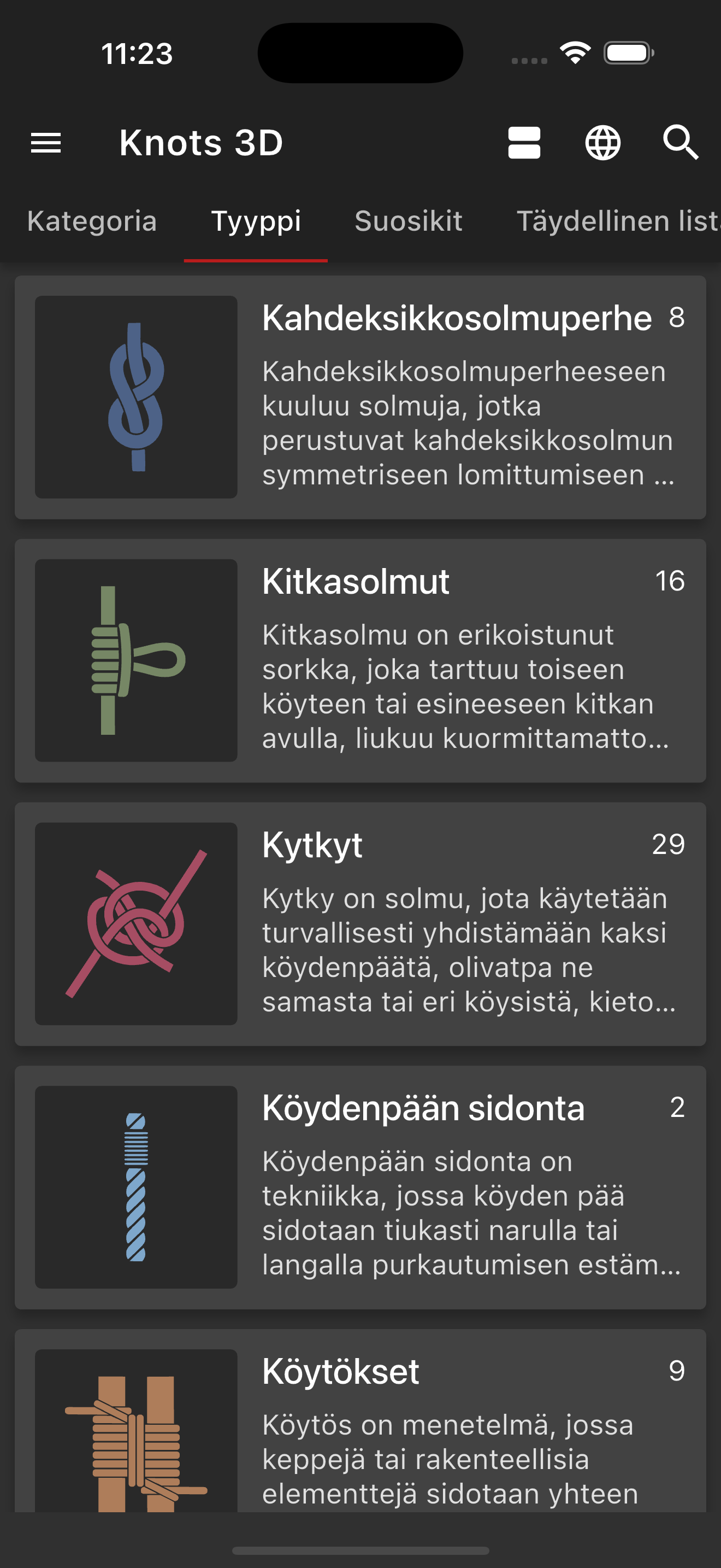 Solmuja 3D (Knots 3D)