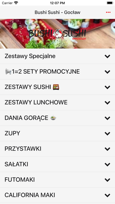 Bushi Sushi Warszawa screenshot