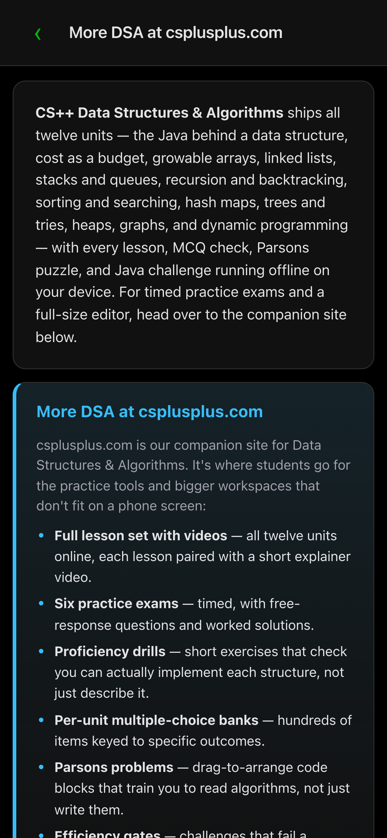CS++ Data Structures screenshot 5