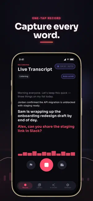 AI Voice Recorder: Transcribe screenshot 2