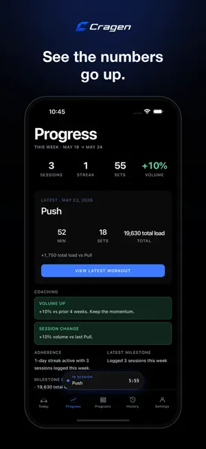 Cragen: Gym Workout Tracker screenshot 4