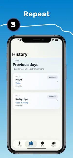 Greek: Word of the Day & Quiz screenshot 3