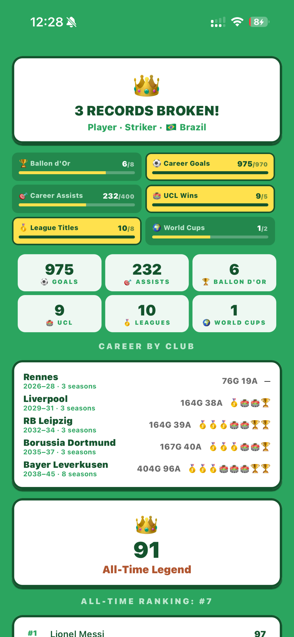 GOAT Roulette - Football screenshot 2