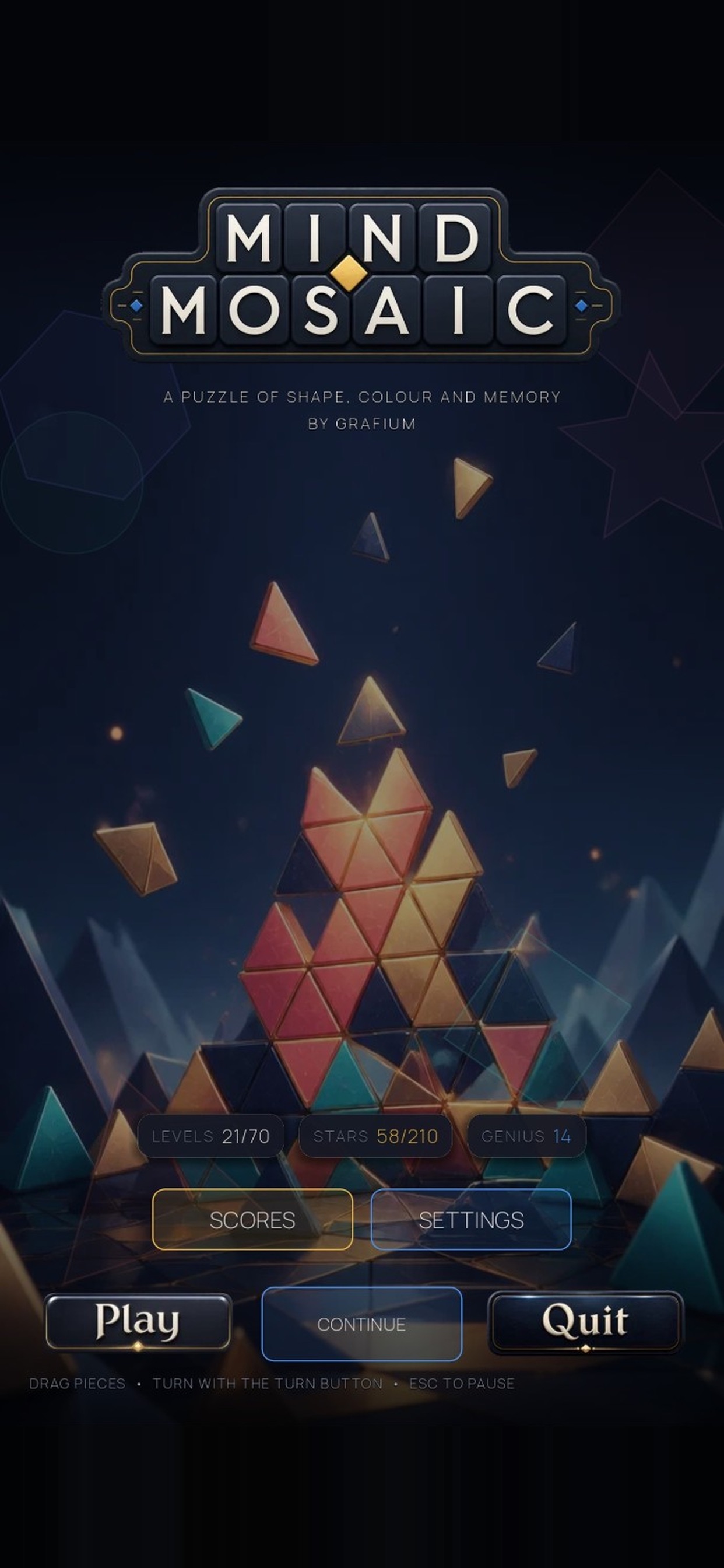 Screenshot 1 of Mind Mosaic: Brain Puzzle