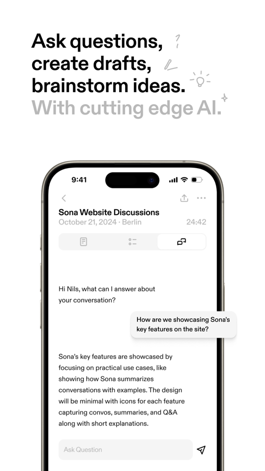 #3. Sona Insight: Voice to Text AI (iOS) 由: Florian Kiem