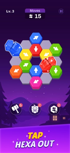 Hexout - Color Hexa Puzzle screenshot
